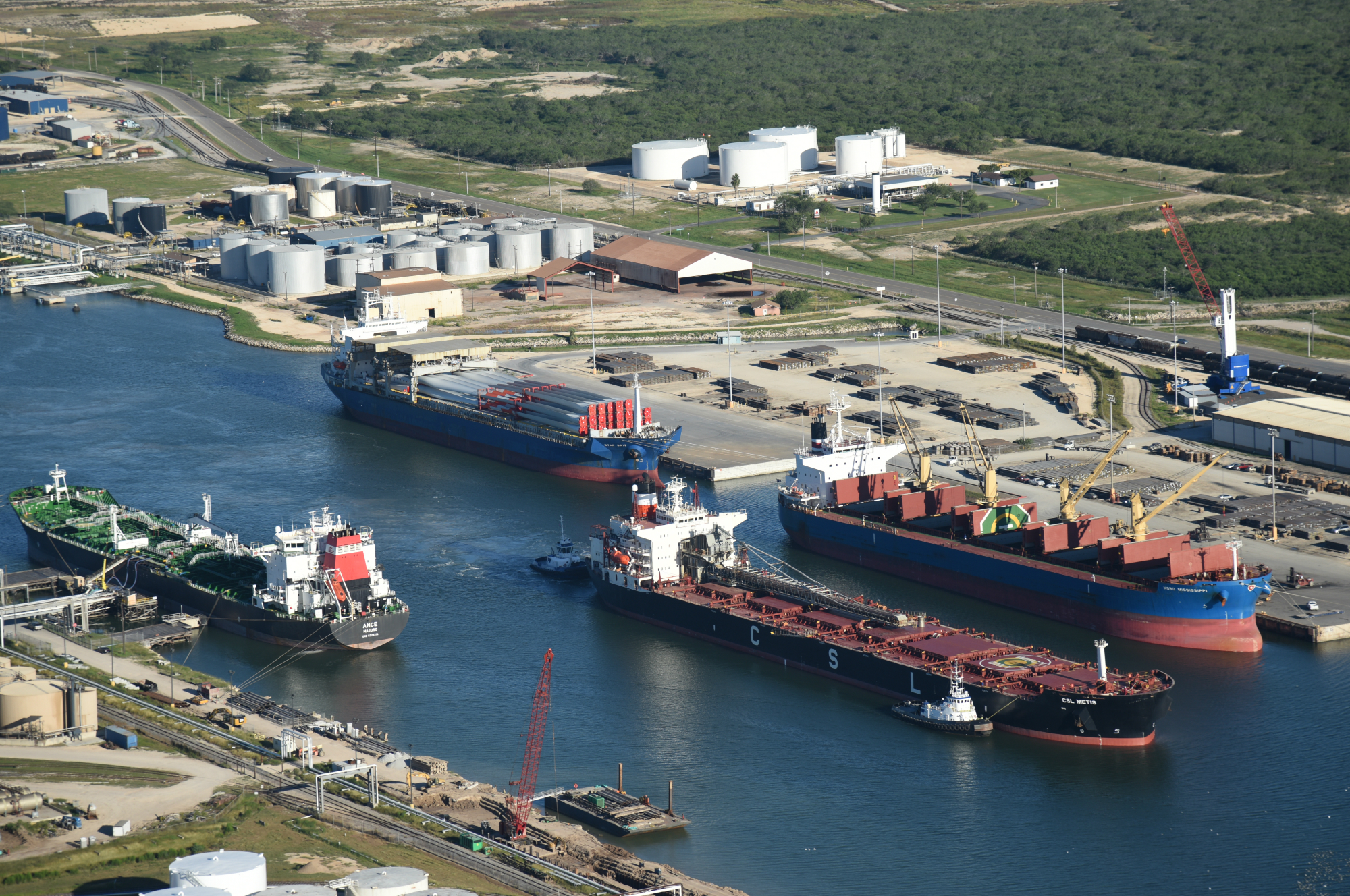 Vessels at Port of Brownsville